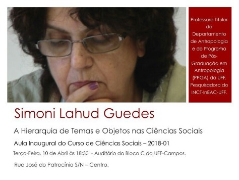 AULA INAUGURAL COM SIMONE GUEDES