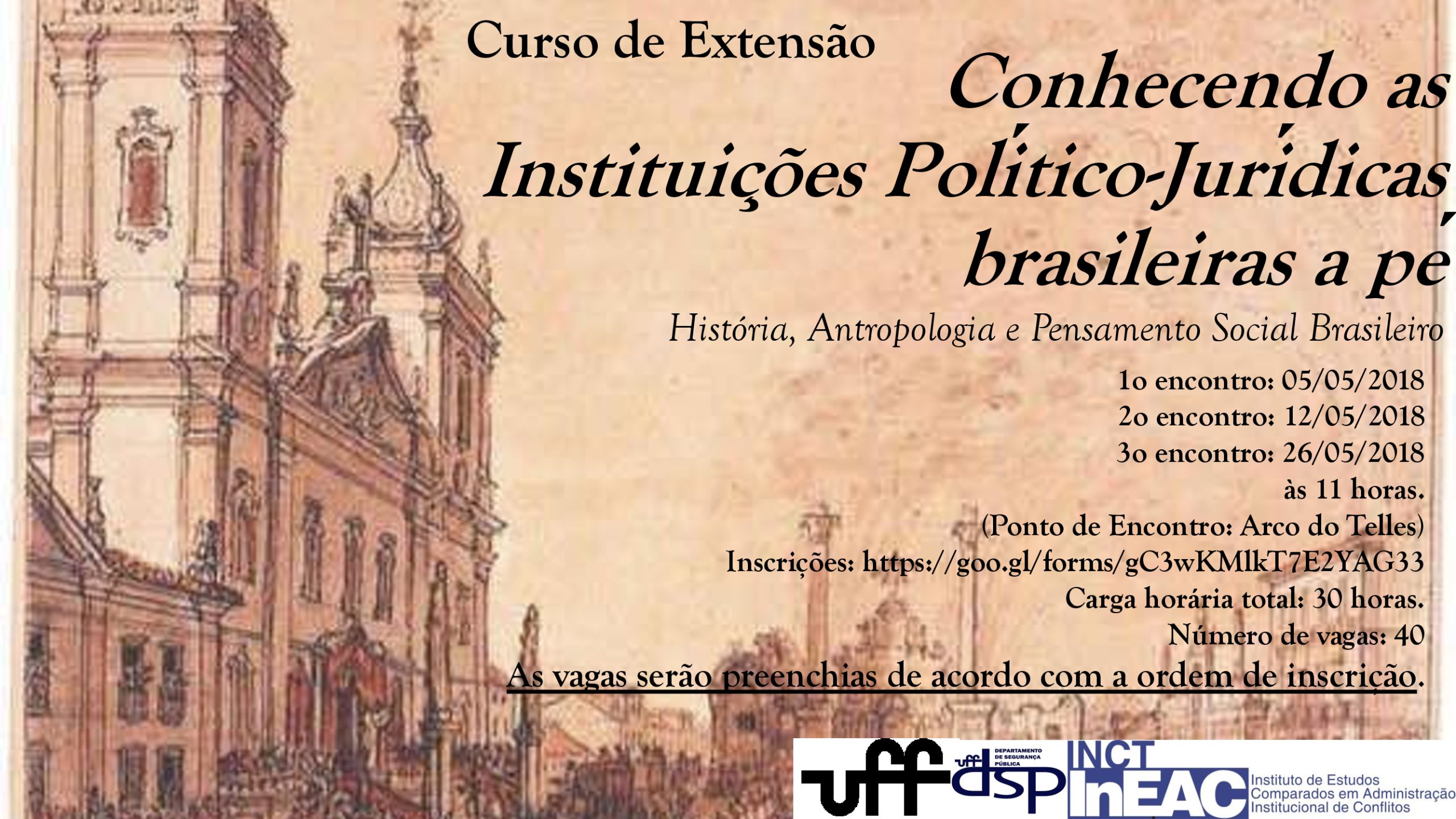 CURSO DE EXTENSÃO – Conhecendo as instituições político-jurídico brasileiras a pè