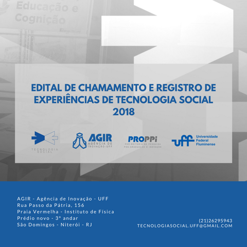PRAZO PRORROGADO – Catálogo de Tecnologias Sociais 2018.