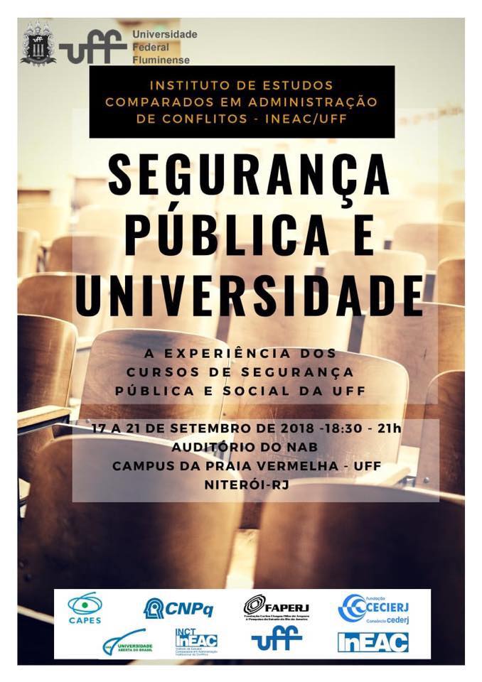 Programação completa – “Segurança Pública e Universidade: a experiência dos cursos de Segurança Pública e Social da UFF”