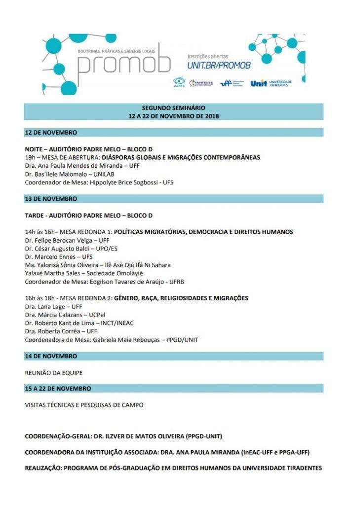 II Seminário Doutrinas, Praticas e Saberes Locais
