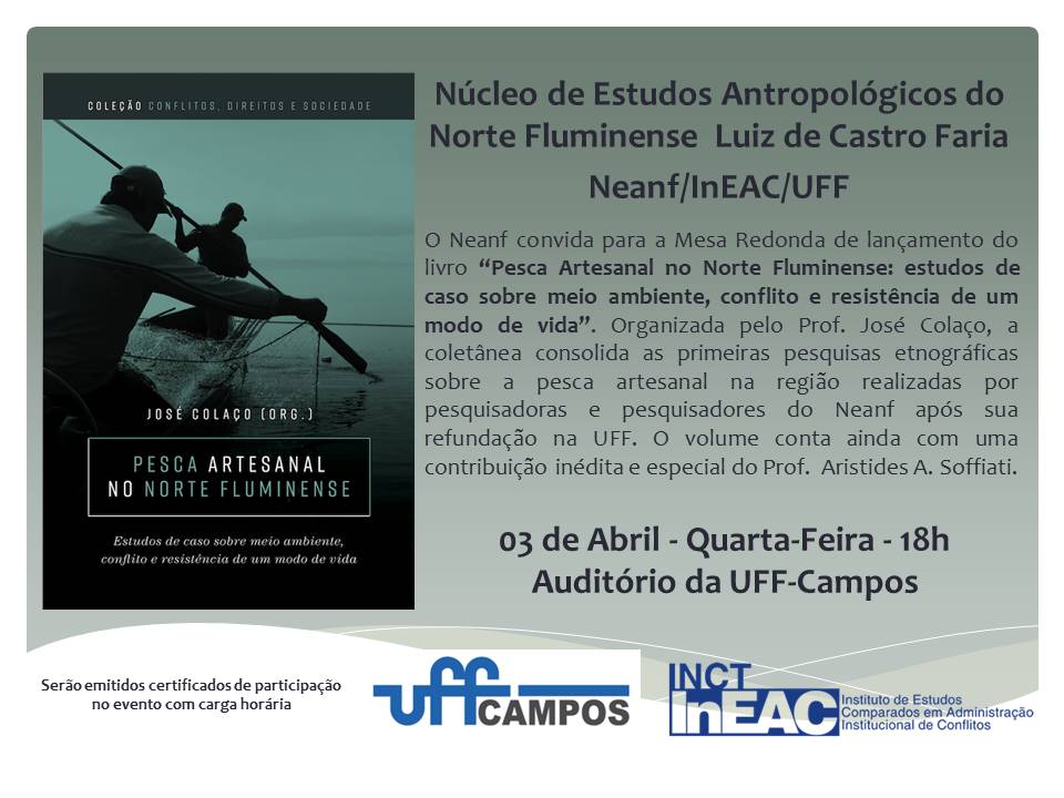 Lançamento: “Pesca Artesanal no Norte Fluminense: estudos de caso sobre meio ambiente, conflito e resistência de um modo de vida”