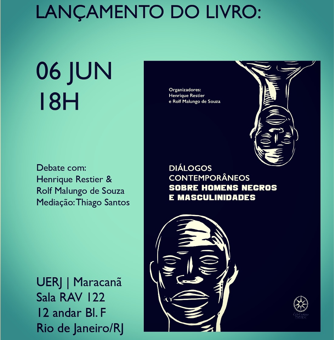 Lançamento e debate – ‘Diálogos Contemporâneos sobre Homens Negros e Masculinidades’