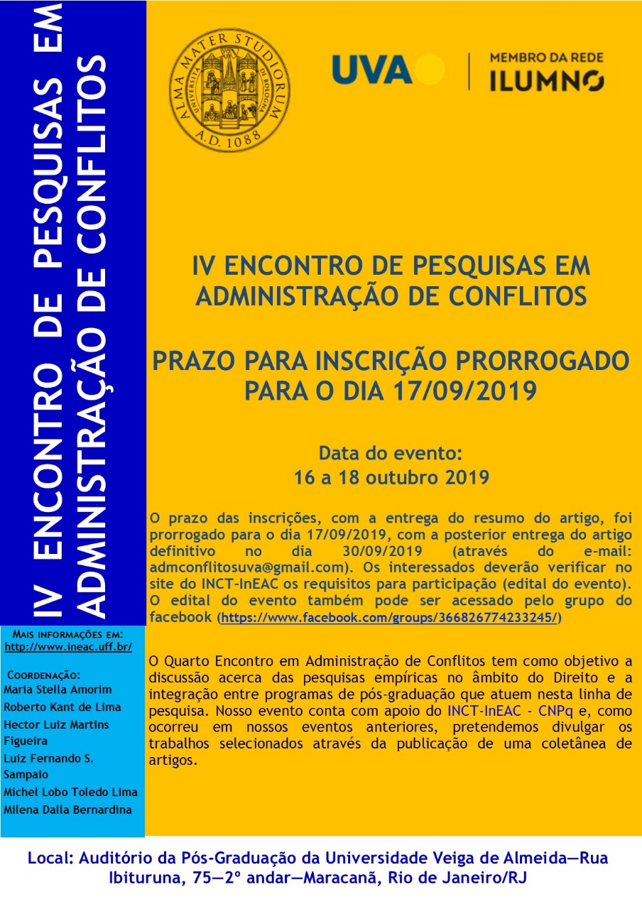 IV ENCONTRO DE PESQUISA EM ADMINISTRAÇÃO DE CONFLITOS