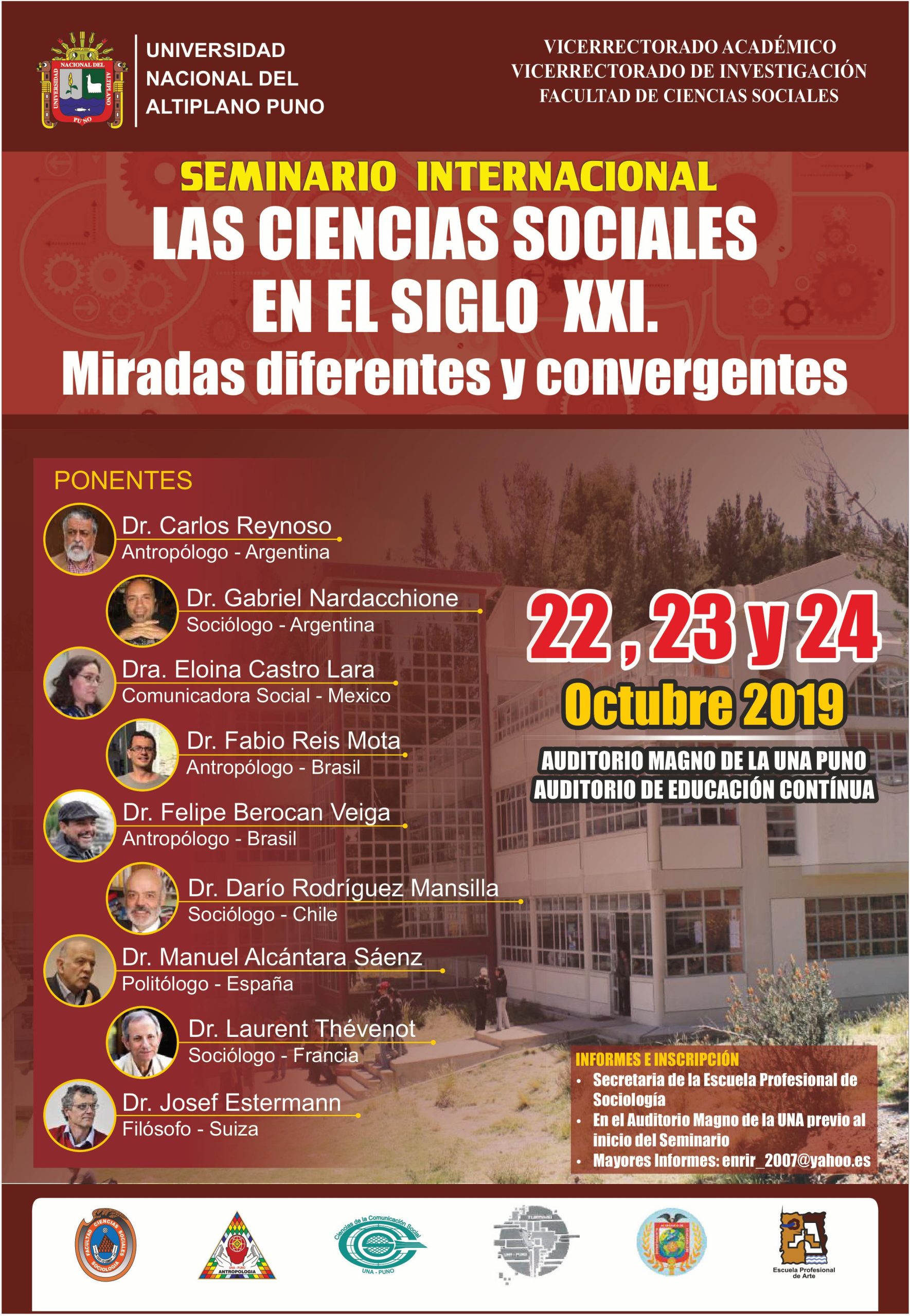 Pesquisadores do INEAC participam de seminário no Peru.