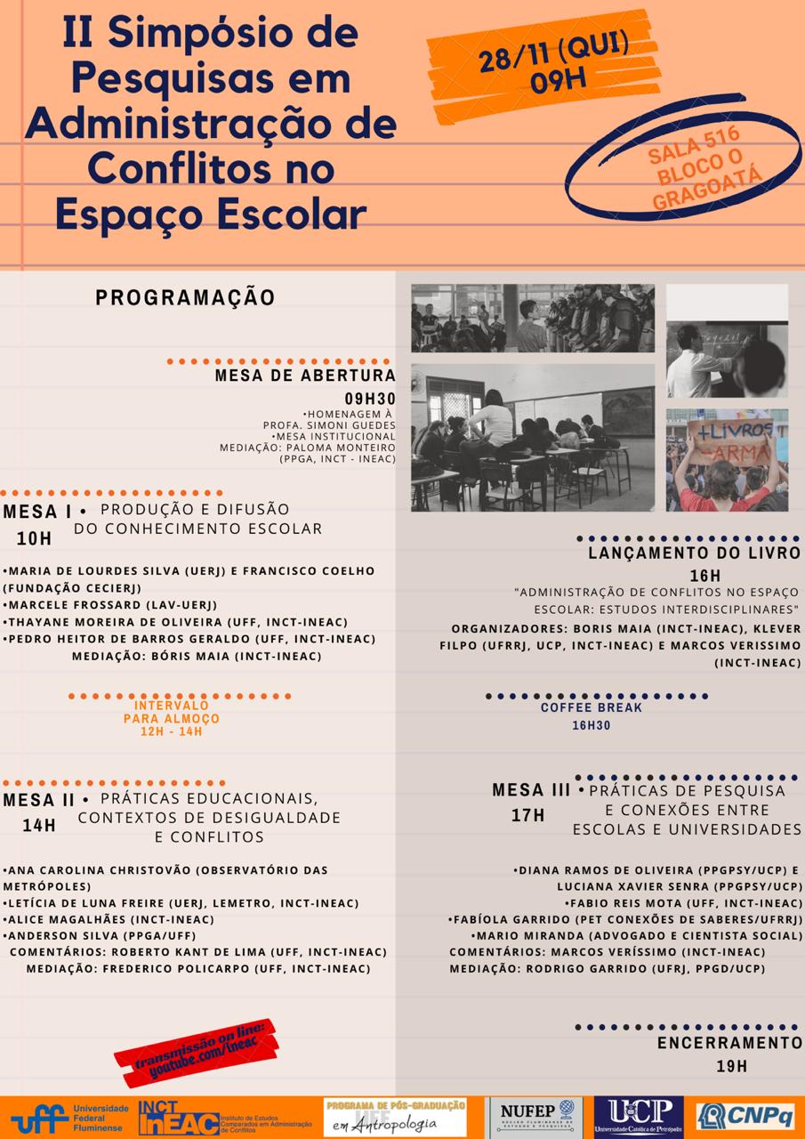 II Simpósio de Pesquisas em Administração de Conflitos no Espaço Escolar