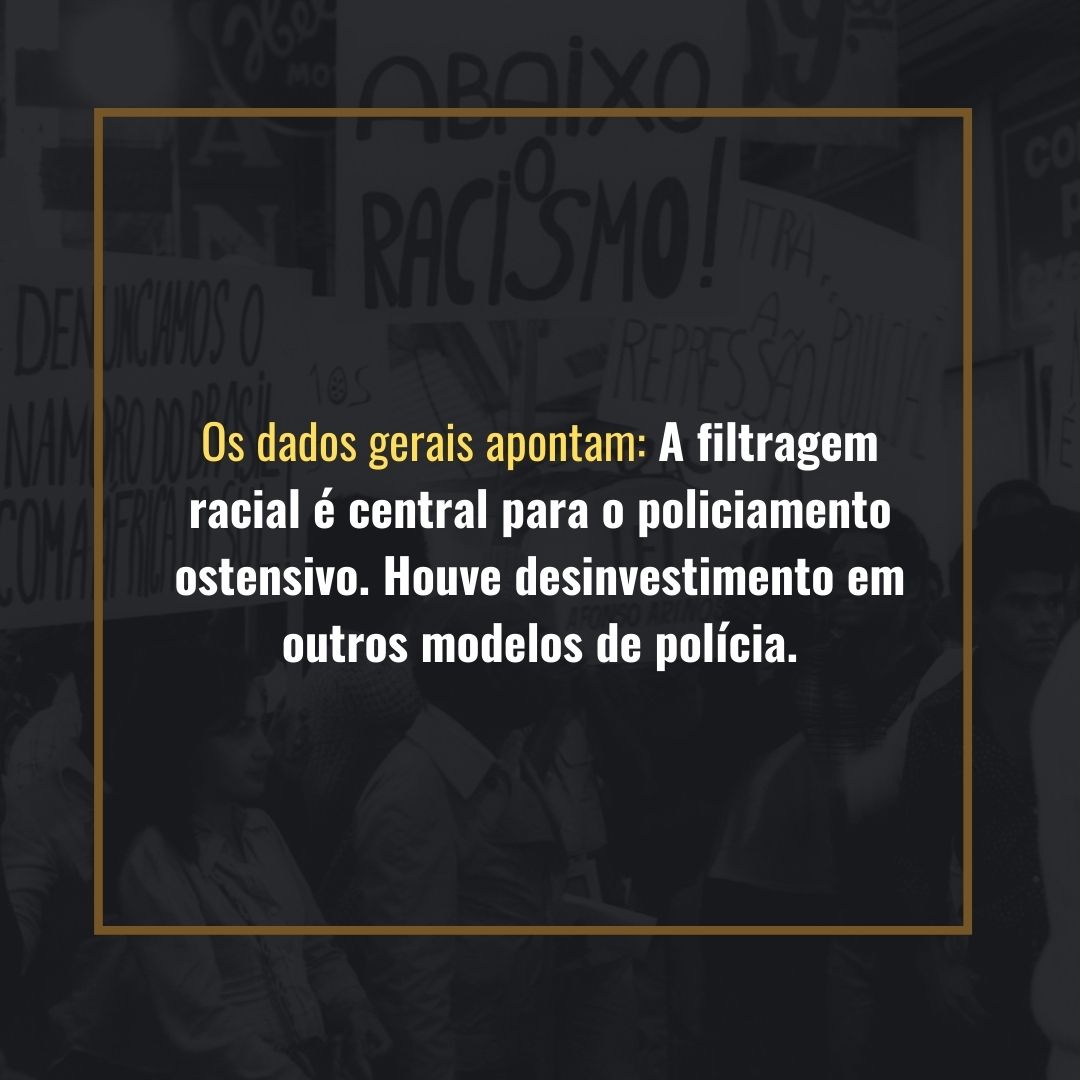 Principais resultados: Pesquisa Policiamento Ostensivo e Relações Raciais