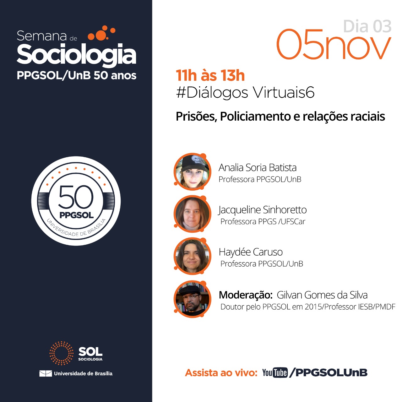 Semana de Sociologia PPGSOL/UnB 50 anos