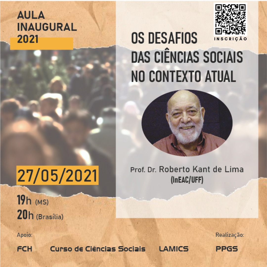 Aula inaugural com Roberto Kant – Desafios das ciências sociais no contexto atual