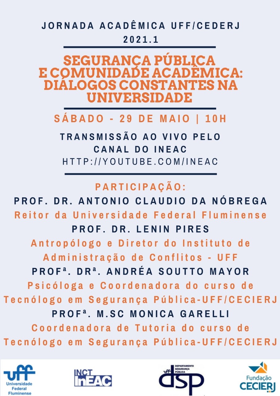 Jornada acadêmica do Curso de Tecnólogo em Segurança Pública
