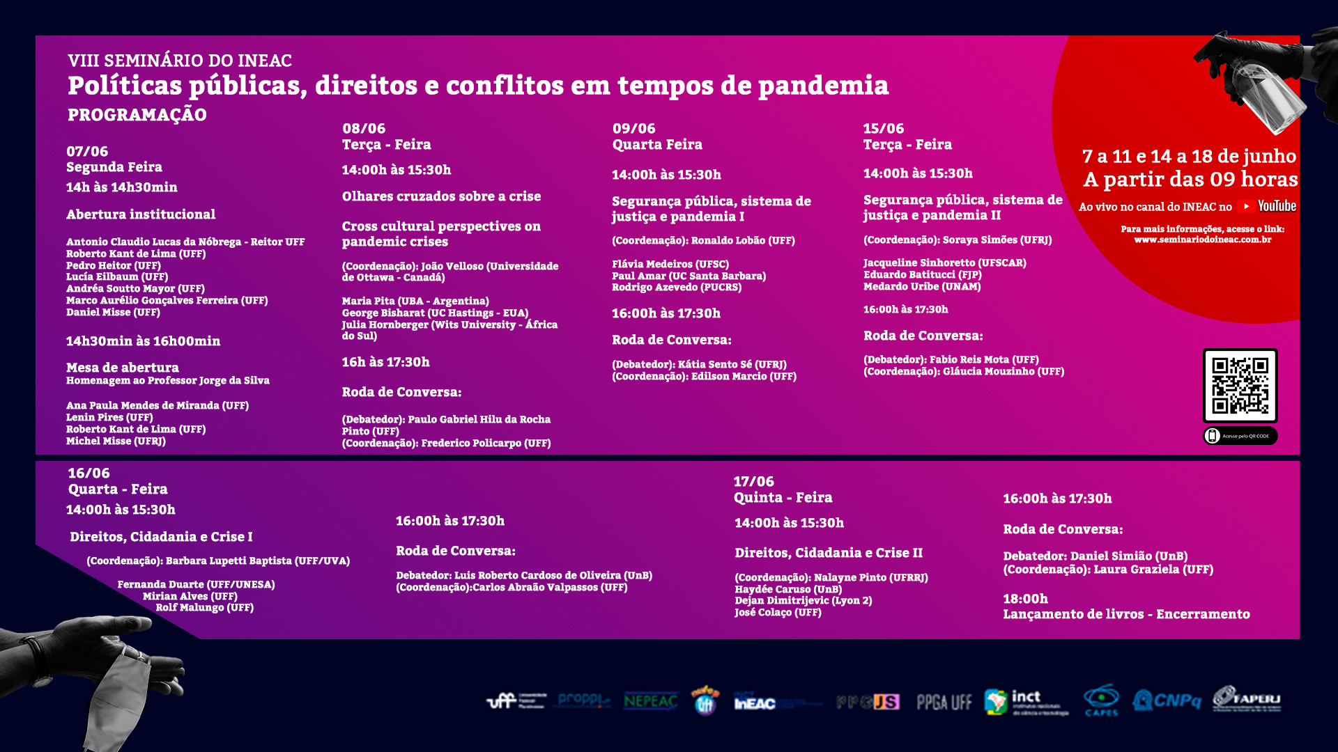 Programação Completa: VIII Seminário Internacional do INCT-InEAC