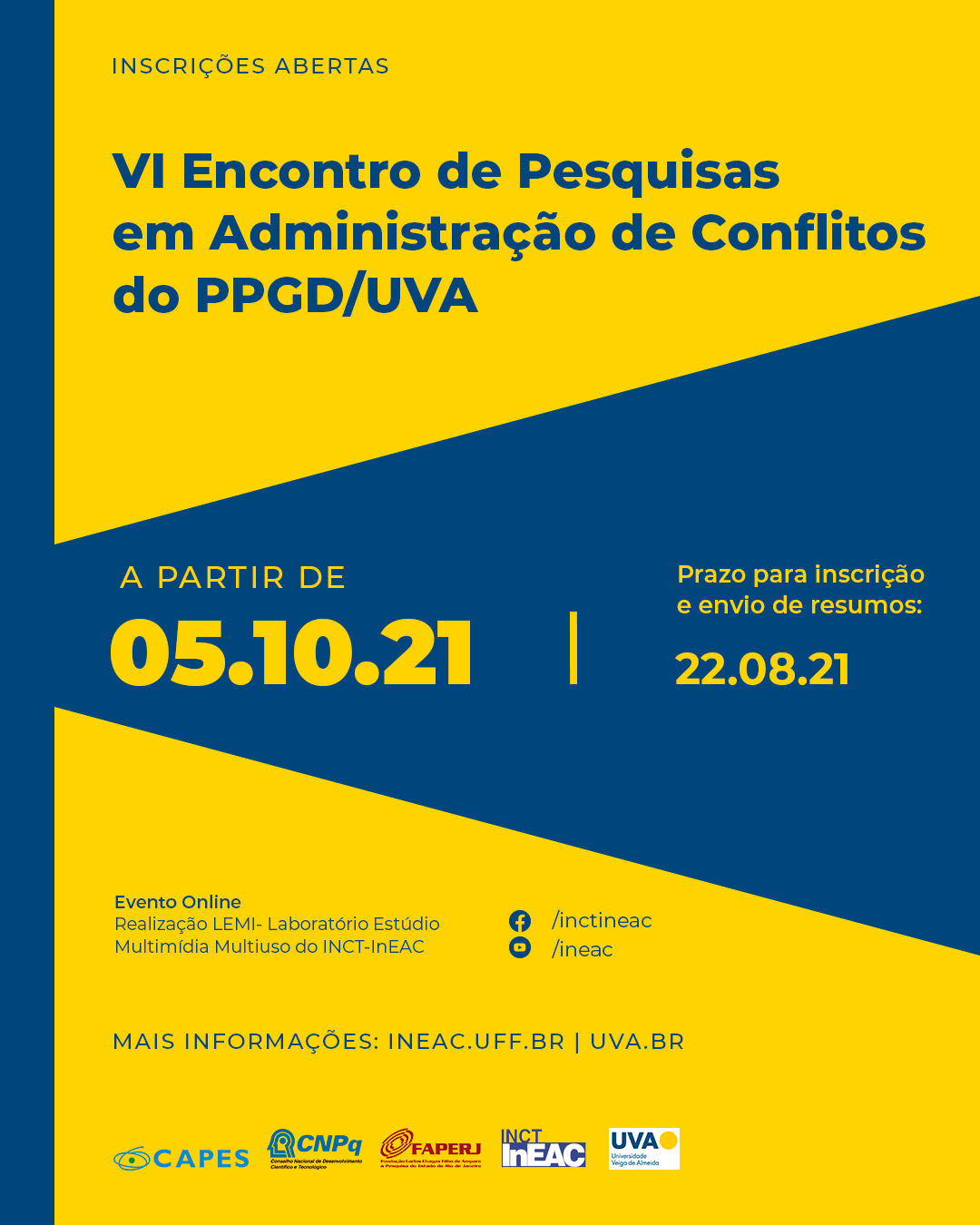 VI Encontro de Pesquisa sobre Administração de Conflitos no PPGD/UVA.