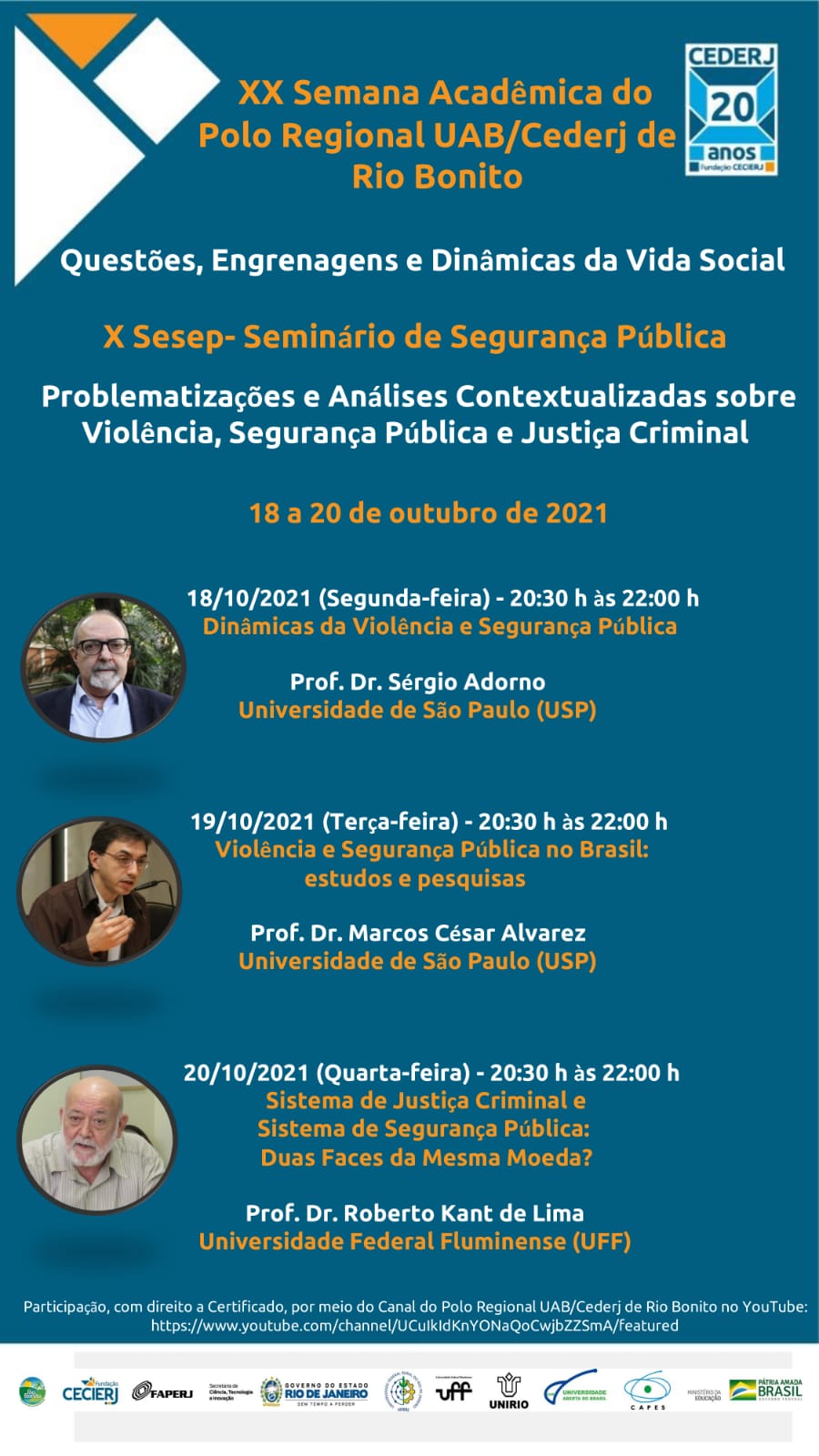 XX Semana Acadêmica do Polo Regional UAB/Cederj de Rio Bonito