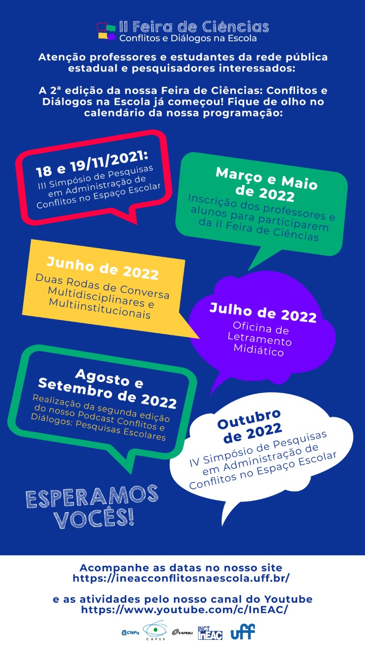 2ª edição da Feira de Ciências – Conflitos e Diálogos na Escola