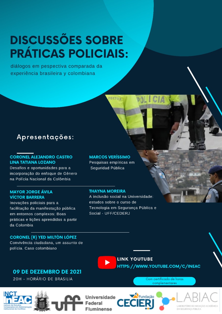 Discussões sobre práticas policiais: diálogos em perspectiva comparada da experiência brasileira e colombiana.