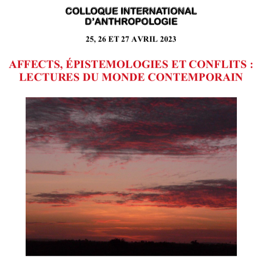 Colóquio Affects, épistémologies et conflits: Lectures du monde contemporain