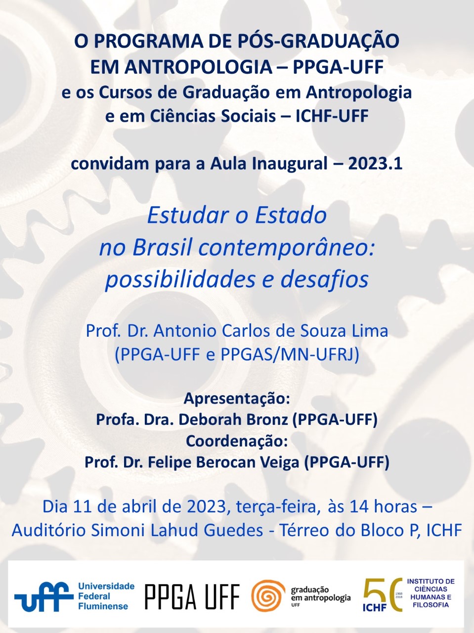 Aula Inaugural PPGA-UFF 2023.1 – Prof. Antonio Carlos de Souza Lima