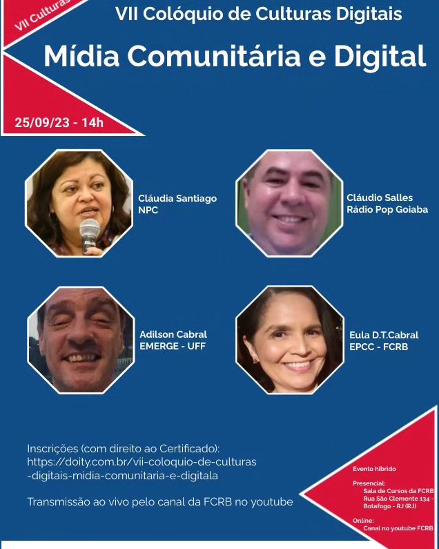 VII Colóquio de Culturas Digitais – Mídia comunitária e digital