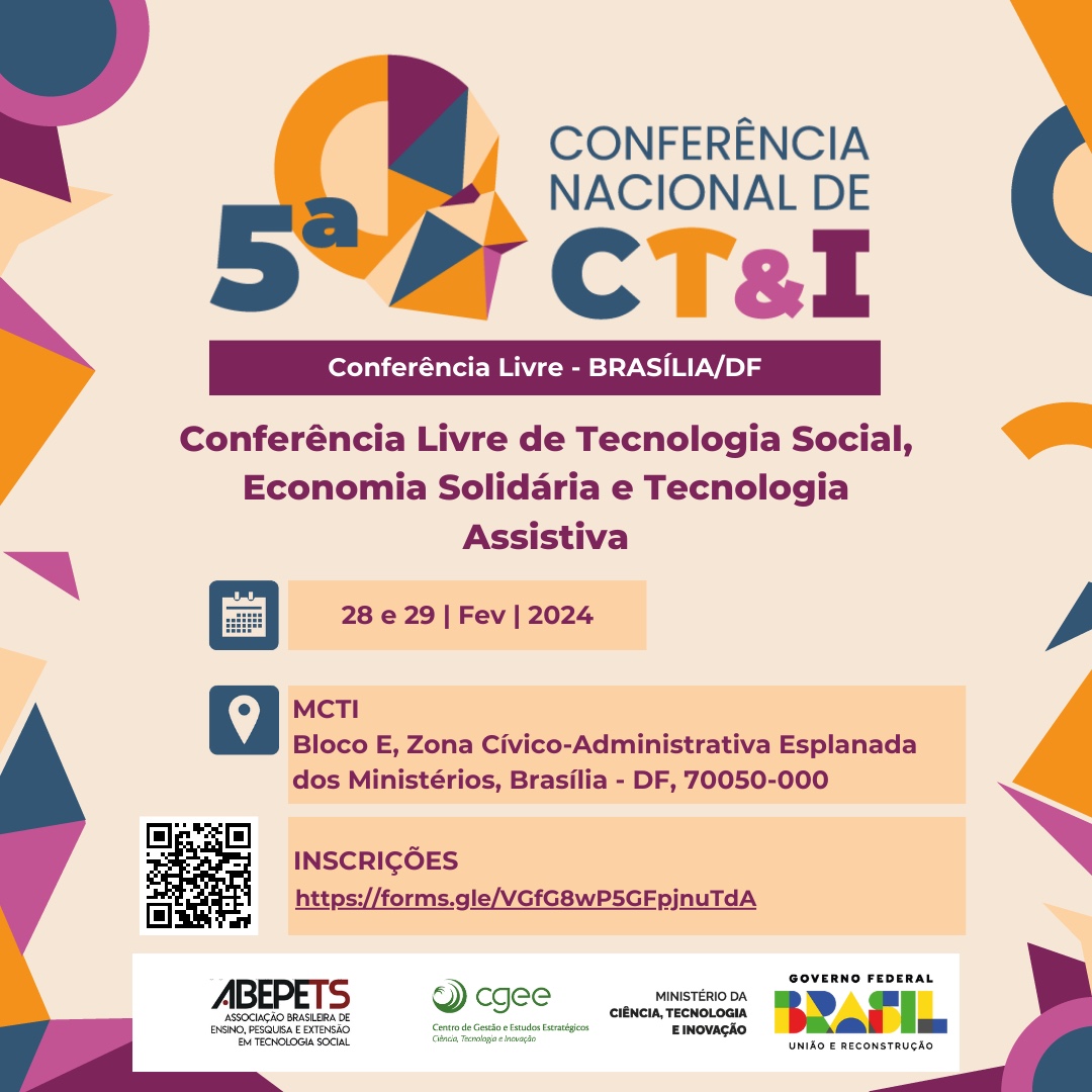 5ª Conferência Nacional de Ciência, Tecnologia e Inovação (CNCTI)