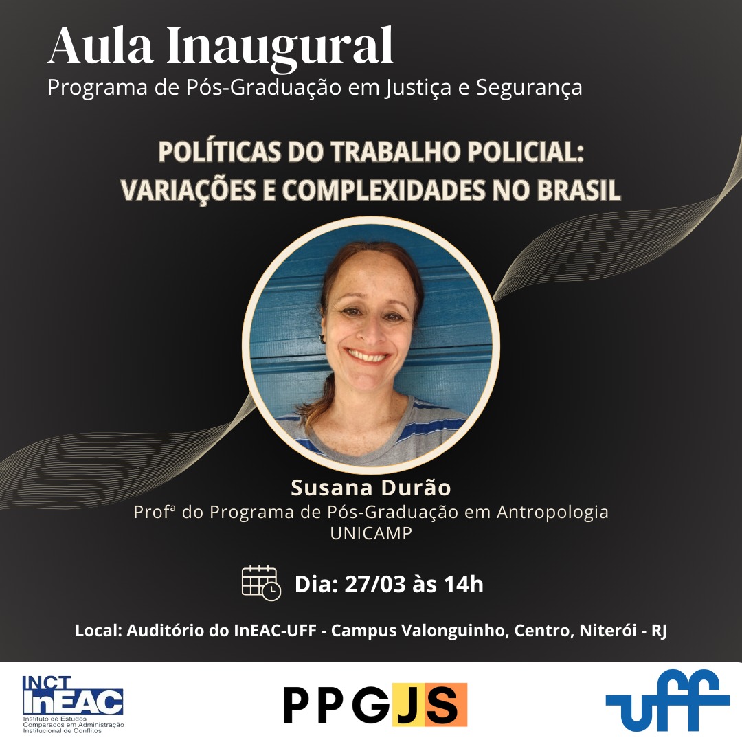 Aula Inaugural de Pós-graduação em Justiça e Segurança com  Susana Durão