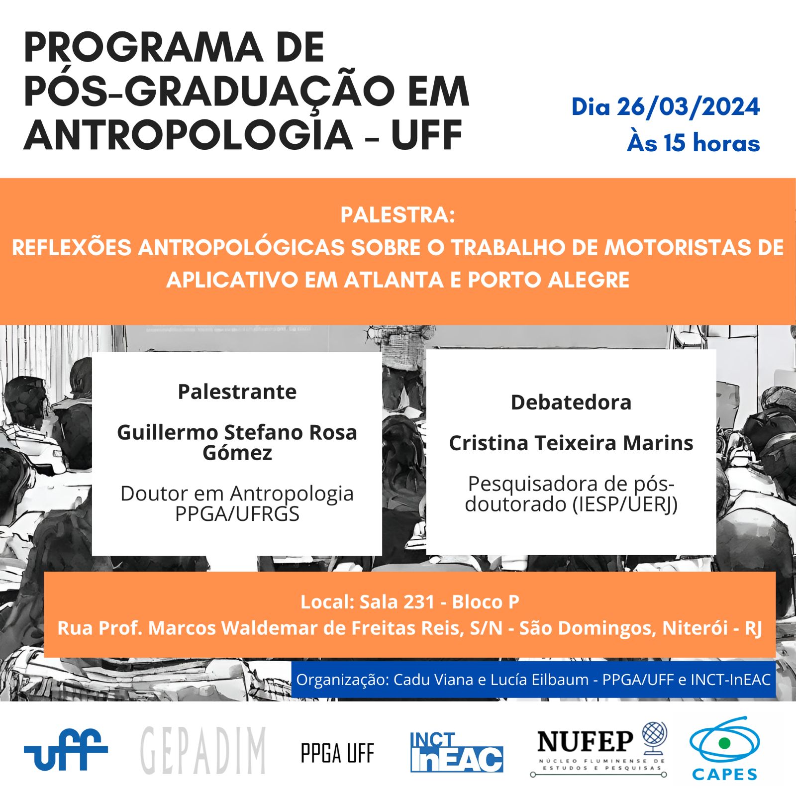 “Reflexões antropológicas sobre o trabalho de motoristas de aplicativo em Atlanta e Porto Alegre”