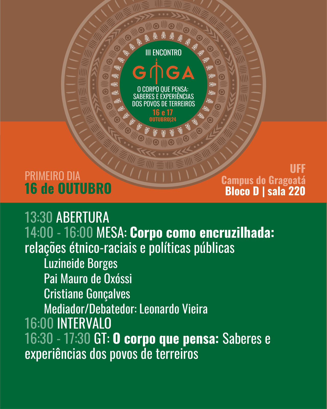 III Encontro Ginga: Presenças de destaque nos debates sobre corpo, território e tecnologias sociais