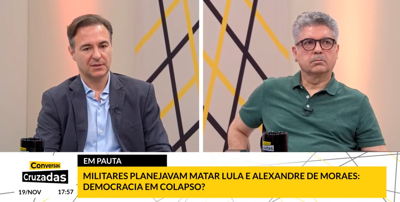 Rodrigo Azevedo debate Operação Contragolpe e os desafios da democracia no programa “Conversas Cruzadas”