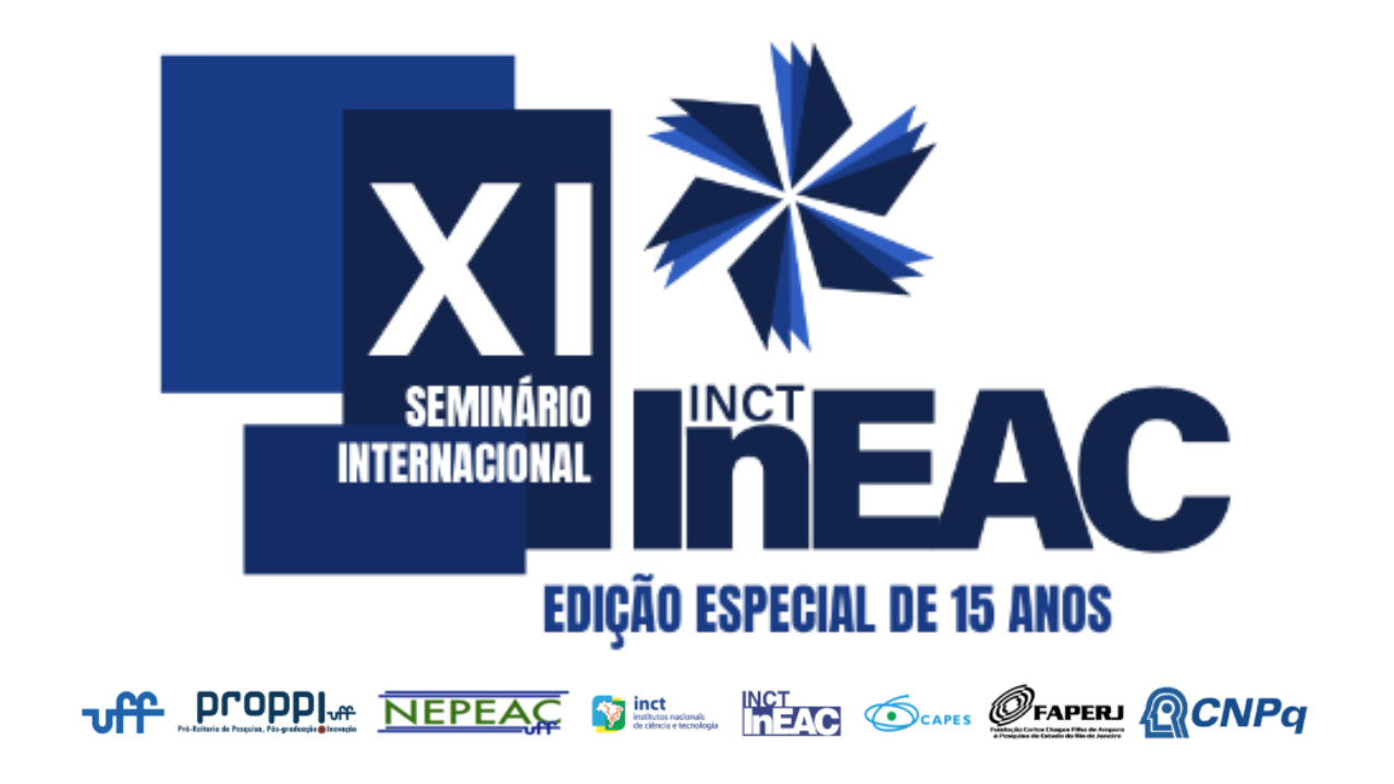 XI Seminário Internacional do INCT INEAC começa nesta quinta-feira 7/11 . Confira a programação e os links de transmissão do LEMI.