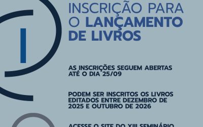 Saiba mais sobre o lançamento de livros do XIII Seminário do INCT-InEAC